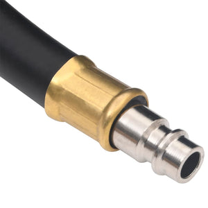 vidaXL Hybrid Air Hose Black 0.6" 2 m Rubber and PVC