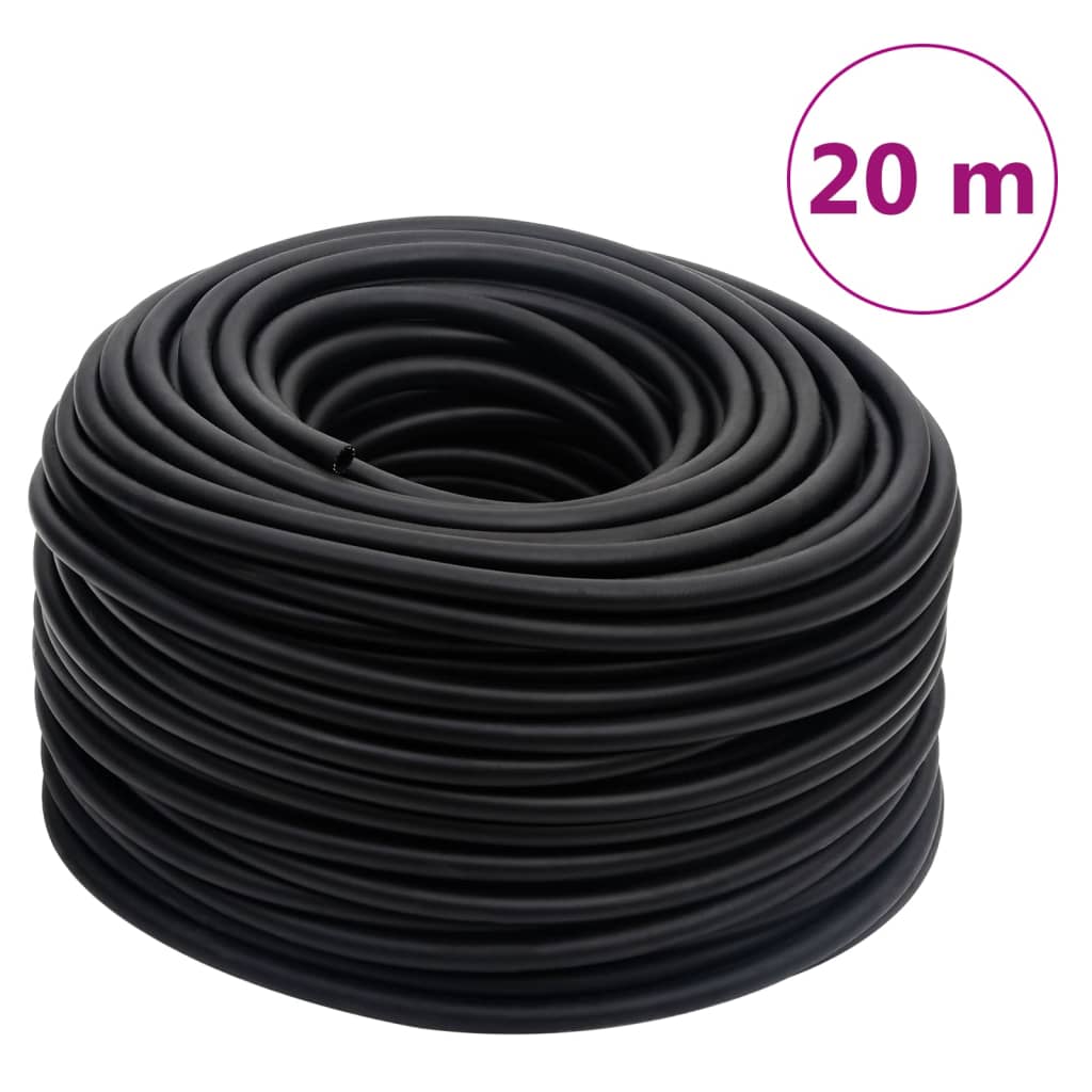 vidaXL Hybrid Air Hose Black 0.6" 20 m Rubber and PVC