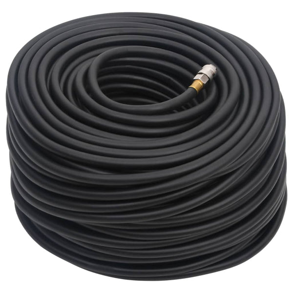 vidaXL Hybrid Air Hose Black 0.6" 20 m Rubber and PVC
