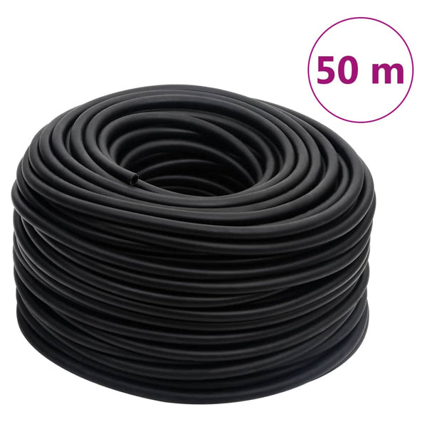 vidaXL Hybrid Air Hose Black 0.6" 50 m Rubber and PVC