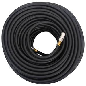 vidaXL Hybrid Air Hose Black 0.6" 50 m Rubber and PVC