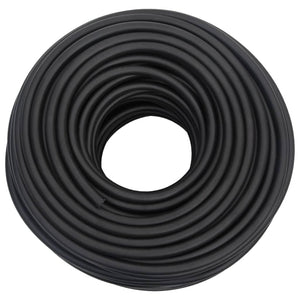 vidaXL Hybrid Air Hose Black 0.6" 100 m Rubber and PVC