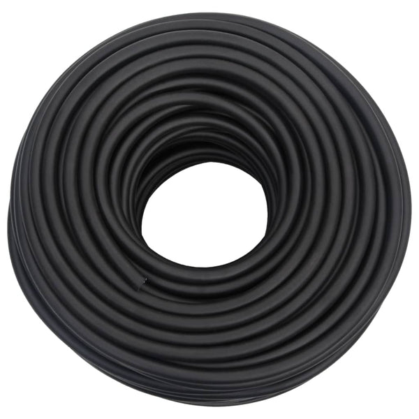 vidaXL Hybrid Air Hose Black 0.6" 100 m Rubber and PVC