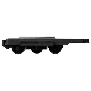 vidaXL Dolly with 8 Wheels 4 pcs. Black Polypropylene 150 kg