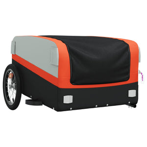 45 kg Fahrrad Lastenanhänger - Schwarz/Orange