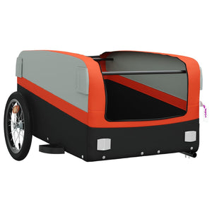 45 kg Fahrrad Lastenanhänger - Schwarz/Orange