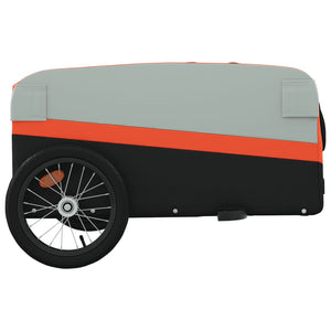 45 kg Fahrrad Lastenanhänger - Schwarz/Orange