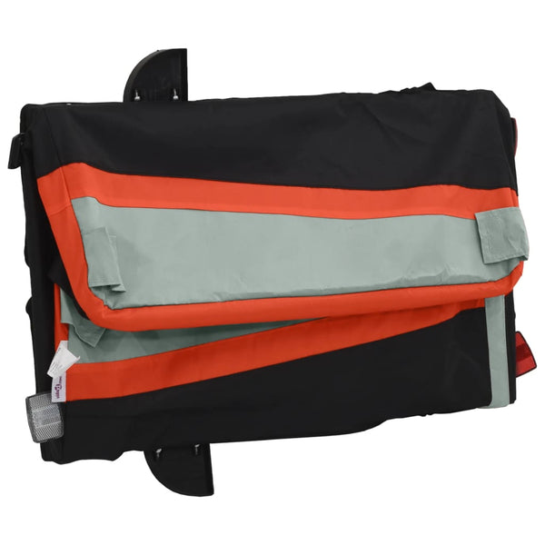 45 kg Fahrrad Lastenanhänger - Schwarz/Orange