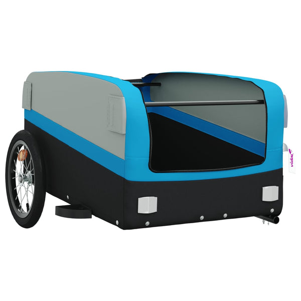 45 kg Fahrradanhänger - Schwarz und Blau