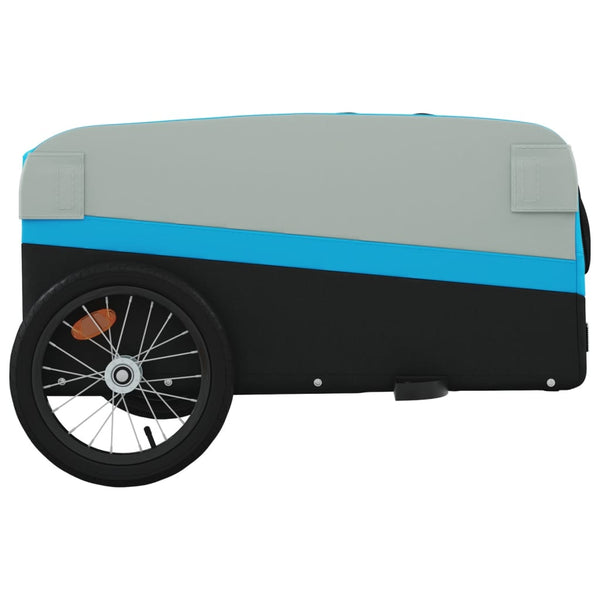45 kg Fahrradanhänger - Schwarz und Blau
