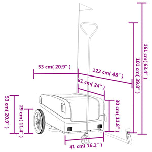 Fahrradanhänger - 30 kg Kapazität
