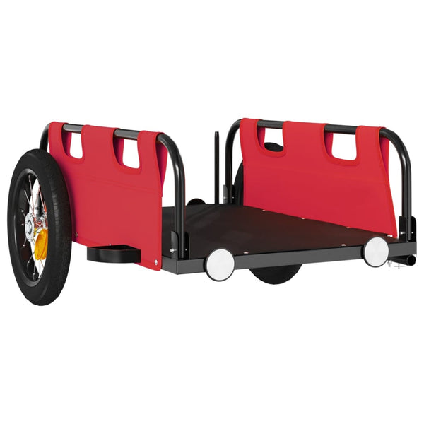 Roter Fahrradanhänger aus Oxford-Gewebe