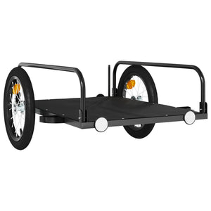 Fahrradanhänger Lastenanhänger Schwarz 45kg