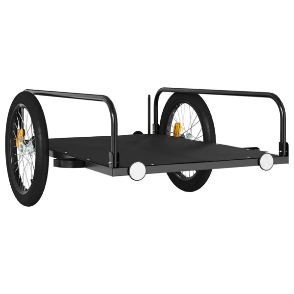 Fahrradanhänger Schwarz 45kg Kapazität