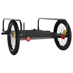 Fahrradanhänger Schwarz 45kg Kapazität