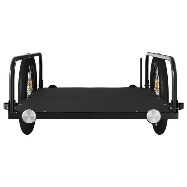 Fahrradanhänger Schwarz 45kg Kapazität