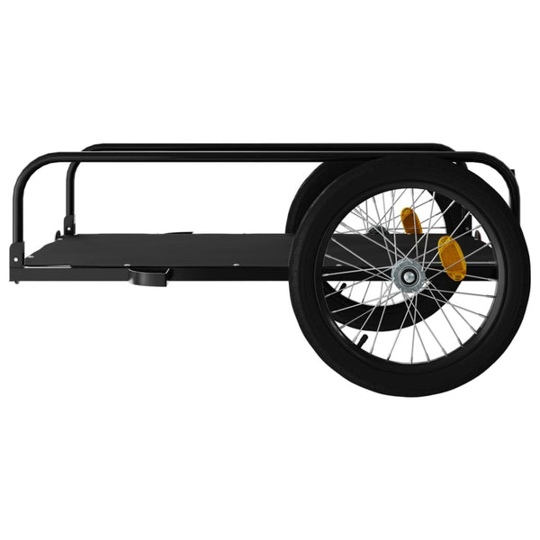 Fahrradanhänger Schwarz 45kg Kapazität
