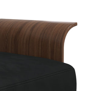 vidaXL L-shaped Sofa Bed Black 279x140x70 cm Velvet