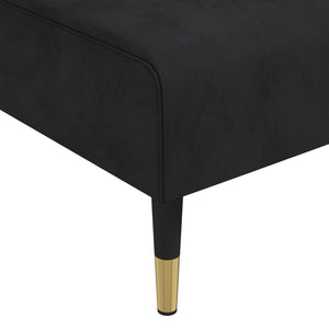 vidaXL L-shaped Sofa Bed Black 271x140x70 cm Velvet