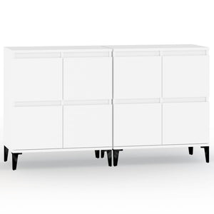vidaXL Sideboards 2 pcs. White 60x35x70 cm Engineered Wood