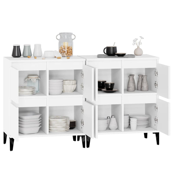 vidaXL Sideboards 2 pcs. White 60x35x70 cm Engineered Wood