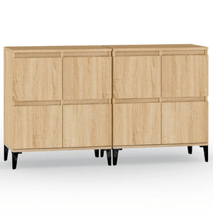 vidaXL Sideboards 2 pcs. Sonoma Oak 60x35x70 cm Engineered Wood