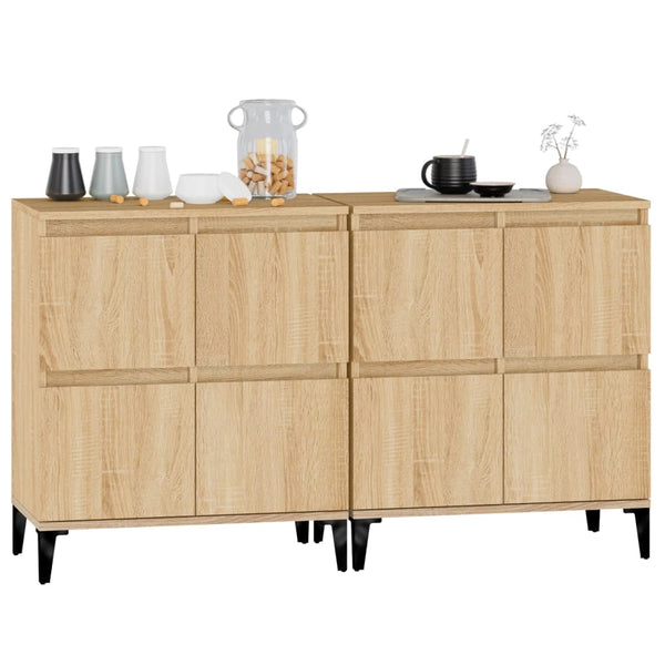 vidaXL Sideboards 2 pcs. Sonoma Oak 60x35x70 cm Engineered Wood