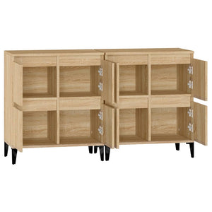 vidaXL Sideboards 2 pcs. Sonoma Oak 60x35x70 cm Engineered Wood