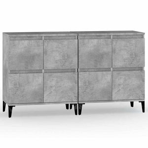 vidaXL Sideboards 2 pcs. Concrete Grey 60x35x70 cm Engineered Wood