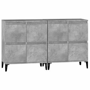 vidaXL Sideboards 2 pcs. Concrete Grey 60x35x70 cm Engineered Wood