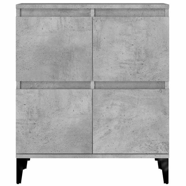 vidaXL Sideboards 2 pcs. Concrete Grey 60x35x70 cm Engineered Wood