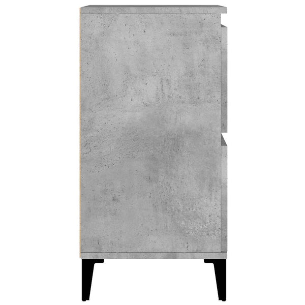 vidaXL Sideboards 2 pcs. Concrete Grey 60x35x70 cm Engineered Wood