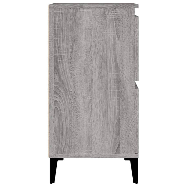 vidaXL Sideboards 2 pcs. Gray Sonoma 60x35x70 cm Engineered Wood