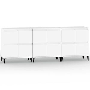vidaXL Sideboards 3 pcs. White 60x35x70 cm Engineered Wood