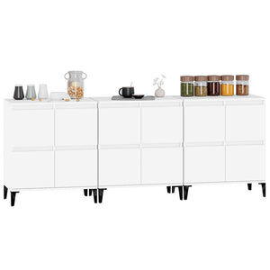 vidaXL Sideboards 3 pcs. White 60x35x70 cm Engineered Wood