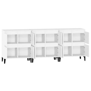 vidaXL Sideboards 3 pcs. White 60x35x70 cm Engineered Wood