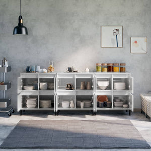 vidaXL Sideboards 3 pcs. High-Gloss White 60x35x70 cm Engineered Wood