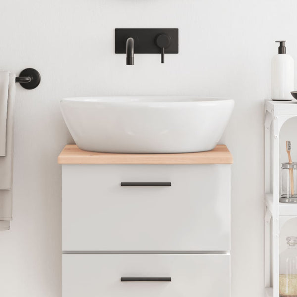 vidaXL Vanity Top 40x40x2 cm Solid Wood Untreated