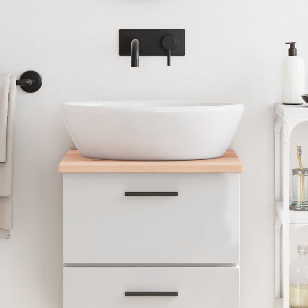 vidaXL Washbasin Top 40x60x2 cm Solid Wood Untreated