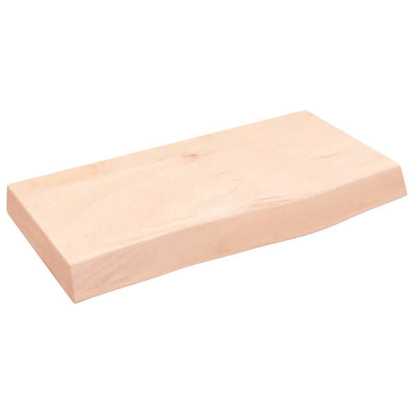 vidaXL Washbasin Countertop 60x30x(2-6) cm Solid Wood Untreated
