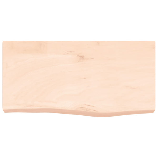vidaXL Washbasin Countertop 60x30x(2-6) cm Solid Wood Untreated
