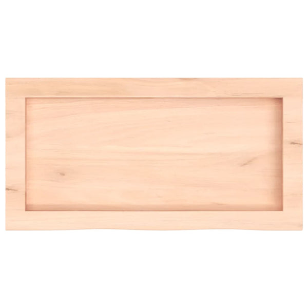 vidaXL Washbasin Countertop 60x30x(2-6) cm Solid Wood Untreated