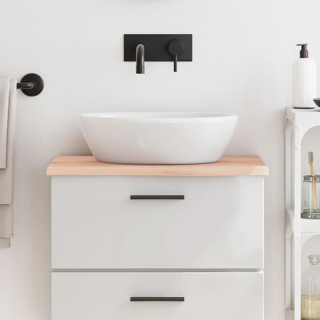 vidaXL Vanity Top 60x40x2 cm Solid Wood Untreated
