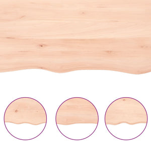 vidaXL Bathroom Countertop 60x60x2 cm Solid Wood Untreated