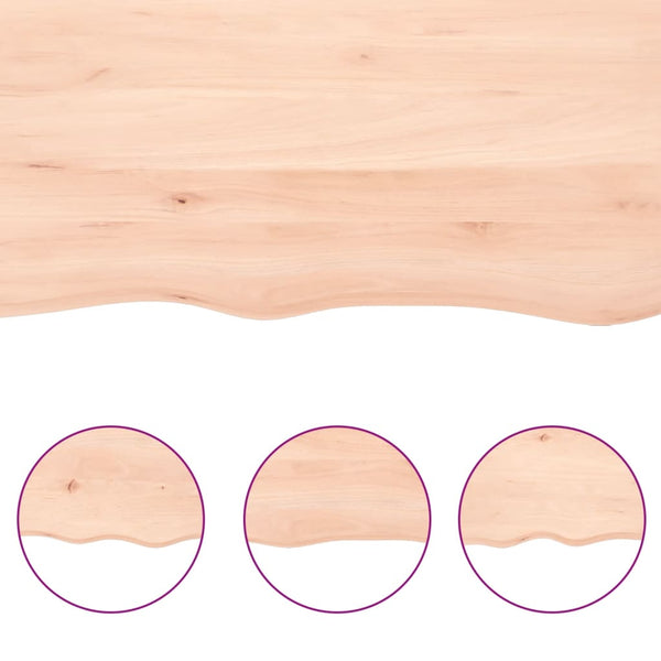 vidaXL Bathroom Countertop 60x60x2 cm Solid Wood Untreated