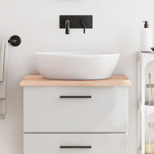 vidaXL Bathroom Countertop 60x60x2 cm Solid Wood Untreated