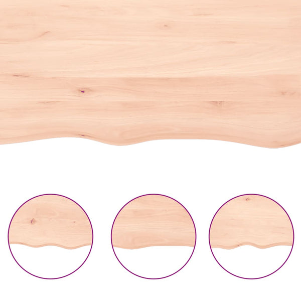 vidaXL Vanity Top 80x30x2 cm Solid Wood Untreated