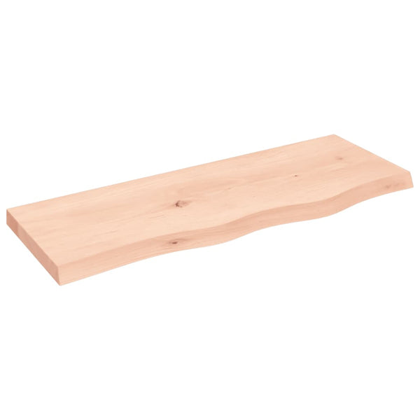 vidaXL Solid Unfinished Wood Vanity Top 80x30x(2-4) cm