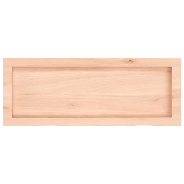 vidaXL Solid Unfinished Wood Vanity Top 80x30x(2-4) cm