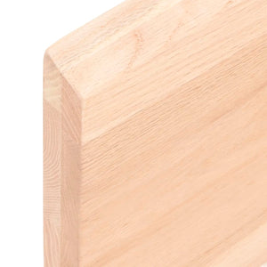 vidaXL Solid Unfinished Wood Vanity Top 80x30x(2-4) cm